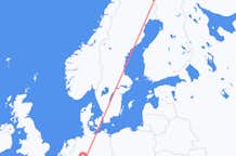 Flug frá Pajala, Svíþjóð til Frankfurt, Þýskalandi