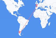 Flyreiser fra El Calafate, Argentina til Santander, Spania