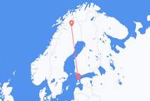 Vluchten van Kardla naar Kiruna