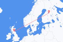 Loty z Kajaani, Finlandia do Edynburga, Szkocja