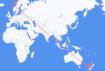 Flyrejser fra Queenstown, New Zealand til Trondheim, Norge