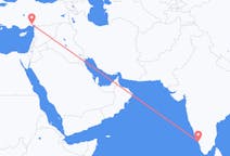 印度出发地 科泽科德飞往印度目的地 阿达纳的航班