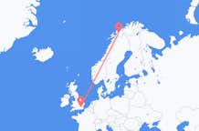 Voli da Bardufoss, Norvegia per Londra, Inghilterra