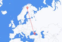 Flights from Samsun, Turkey to Pajala, Sweden