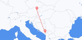 Flyg från Montenegro till Österrike