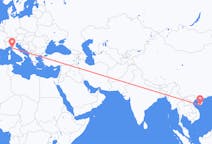 Flyrejser fra Sanya, Kina til Pisa, Italien