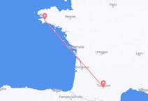 Flights from Quimper, France to Toulouse, France