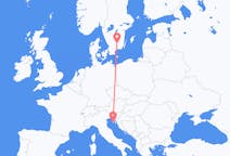 Flights from Pula, Croatia to Växjö, Sweden