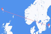 Vols de Visby, Suède pour Sørvágur, îles Féroé