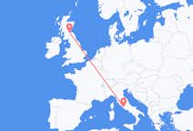 Flyreiser fra Roma, Italia til Edinburgh, Skottland