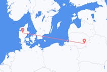 Flights from Vilnius, Lithuania to Karup, Denmark