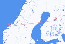 Vols depuis la ville de Kajaani vers la ville de Kristiansund