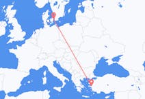 Flyreiser fra København, Danmark til Izmir, Tyrkia