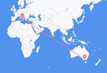 オーストラリア、 メルボルンから、オーストラリア、ナポリへ行きのフライト