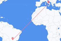 Flyg från Presidente Prudente, São Paulo, Brasilien till Neapel, Italien