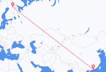 Flyreiser fra Hong Kong, til Kuusamo