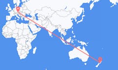 Flyrejser fra Palmerston North, New Zealand til Linz, Østrig