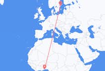 Flyreiser fra Lomé, Togo til Stockholm, Sverige