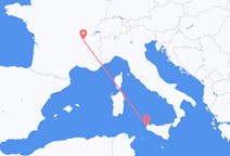 Flyg från Trapani, Italien till Lyon, Frankrike