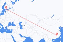Flyreiser fra Ji an, Kina til Helsingfors, Finland