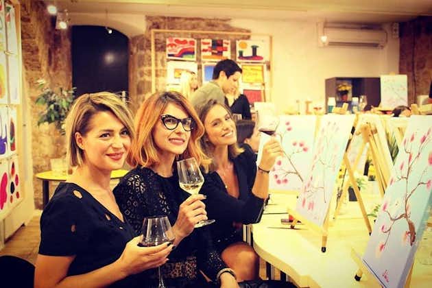 Painting party at Art Bottega - Paint & Wine Studio in Split