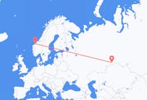 Voli dalla città di Kurgan, Oblast' di Kurgan per Molde