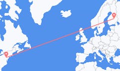 Flyrejser fra Lancaster til Kuopio