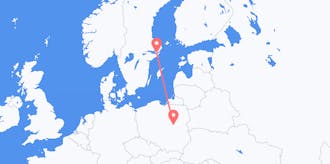 Flyrejser fra Sverige til Polen