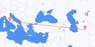 Vluchten van Turkmenistan naar Italië