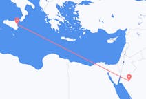 Flyreiser fra Tabuk, Saudi-Arabia til Catania, Italia
