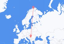 Loty z Belgrad, Serbia do Lakselva, Norwegia