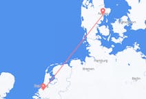 Flüge von Rotterdam, die Niederlande nach Aarhus, Dänemark