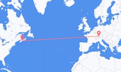 Lennot Halifaxista, Kanada Friedrichshafeniin, Saksa