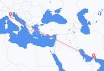 出发地 阿拉伯联合酋长国哈伊马角目的地 意大利佛罗伦萨的航班