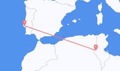 Flyreiser fra Tozeur, til Lisboa