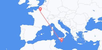 Flyreiser fra Frankrike til Malta