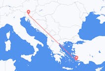 Flyreiser fra Kos, til Ljubljana