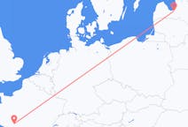 Flug frá Riga, Lettlandi til Poitiers, Frakklandi