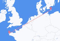 Flights from Brest, France to Bornholm, Denmark