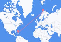 Flights from Providenciales, Turks & Caicos Islands to Tromsø, Norway