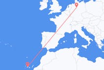 出发地 西班牙出发地 特内里费岛目的地 德国汉诺威的航班