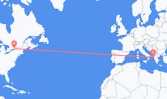 Flyg från Kingston, Kanada till Korfu, Grekland