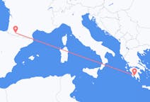 出发地 希腊出发地 卡拉马塔目的地 法国卢尔德的航班