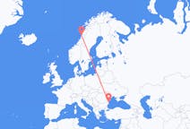 Flights from Sandnessjøen, Norway to Constanța, Romania