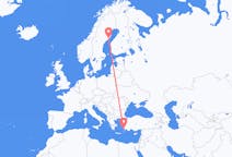 Flights from Umeå, Sweden to Bodrum, Turkey