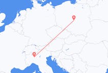 Flights from Łódź in Poland to Milan in Italy