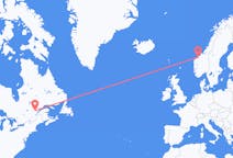 Flyreiser fra Saguenay, Canada til Molde, Norge