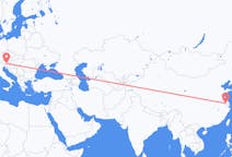 Flyrejser fra Changzhou, Kina til Klagenfurt, Østrig