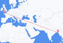 出发地 孟加拉国与科克斯巴扎尔相比目的地 泽西岛圣赫利尔的航班