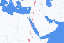 Flyreiser fra Gambela, Ethiop, Etiopia til Elazig, Tyrkia